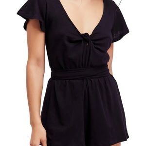 FREE PEOPLE BALLERINA TIE WAIST ROMPER